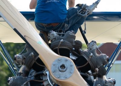 Vansant Historic airfield Waco biplane