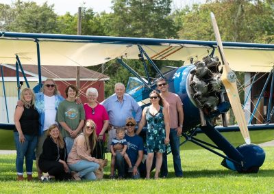 Vansant Historic airfield Waco biplane